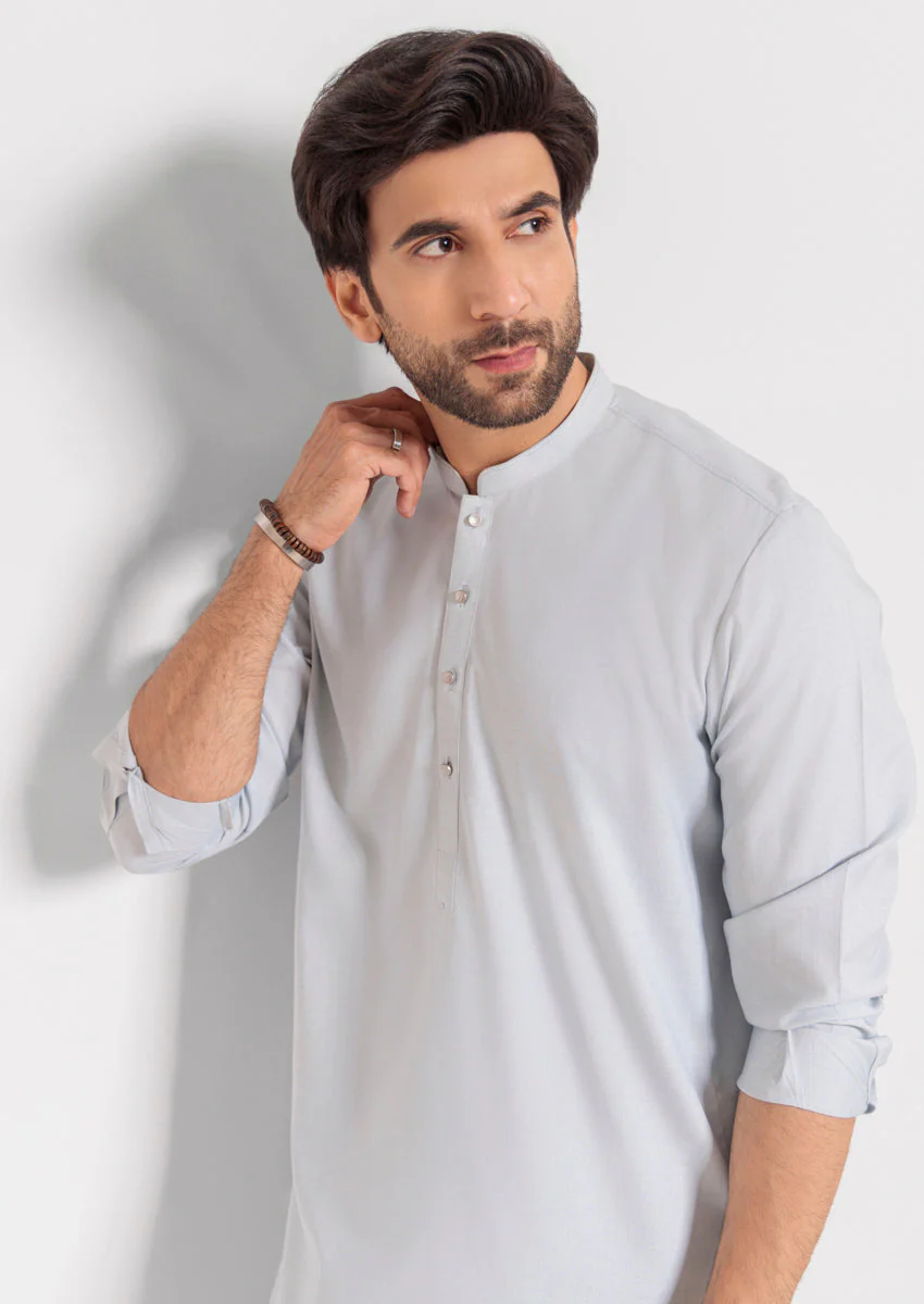 P-Blue-Blended-Kurta Shalwar - (MPS25KSE2063) Y-F-17 J(8) - Image 6