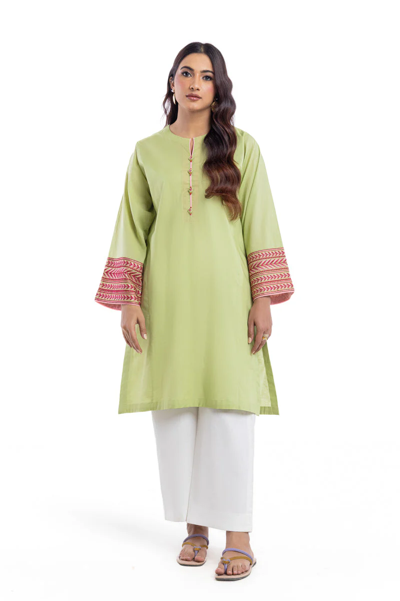 P-Green-Cambric-1 Piece (WP1PSBW25HR9O10) J(113) Y-124)