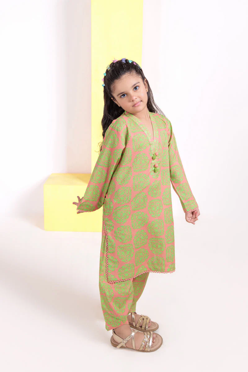 P-Pink-Cambric-2 Piece (GPS25P2042) J(155) - Image 2