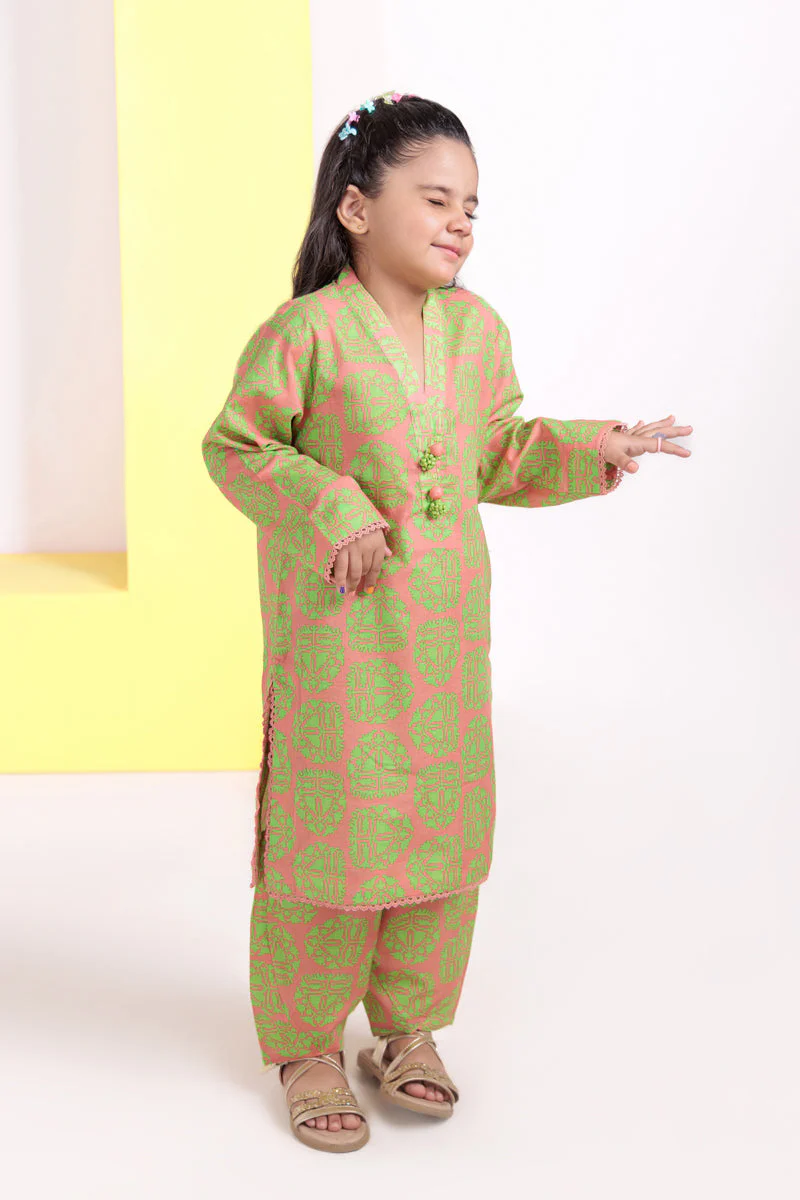 P-Pink-Cambric-2 Piece (GPS25P2042) J(155) - Image 4