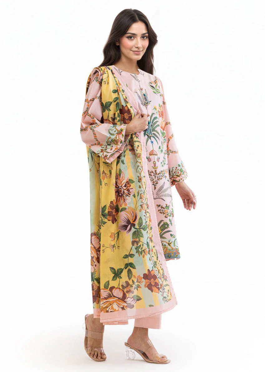 P-Pink-Lawn-3 Piece (WP3PPBS26B2M57) J(FW9) Y-110)