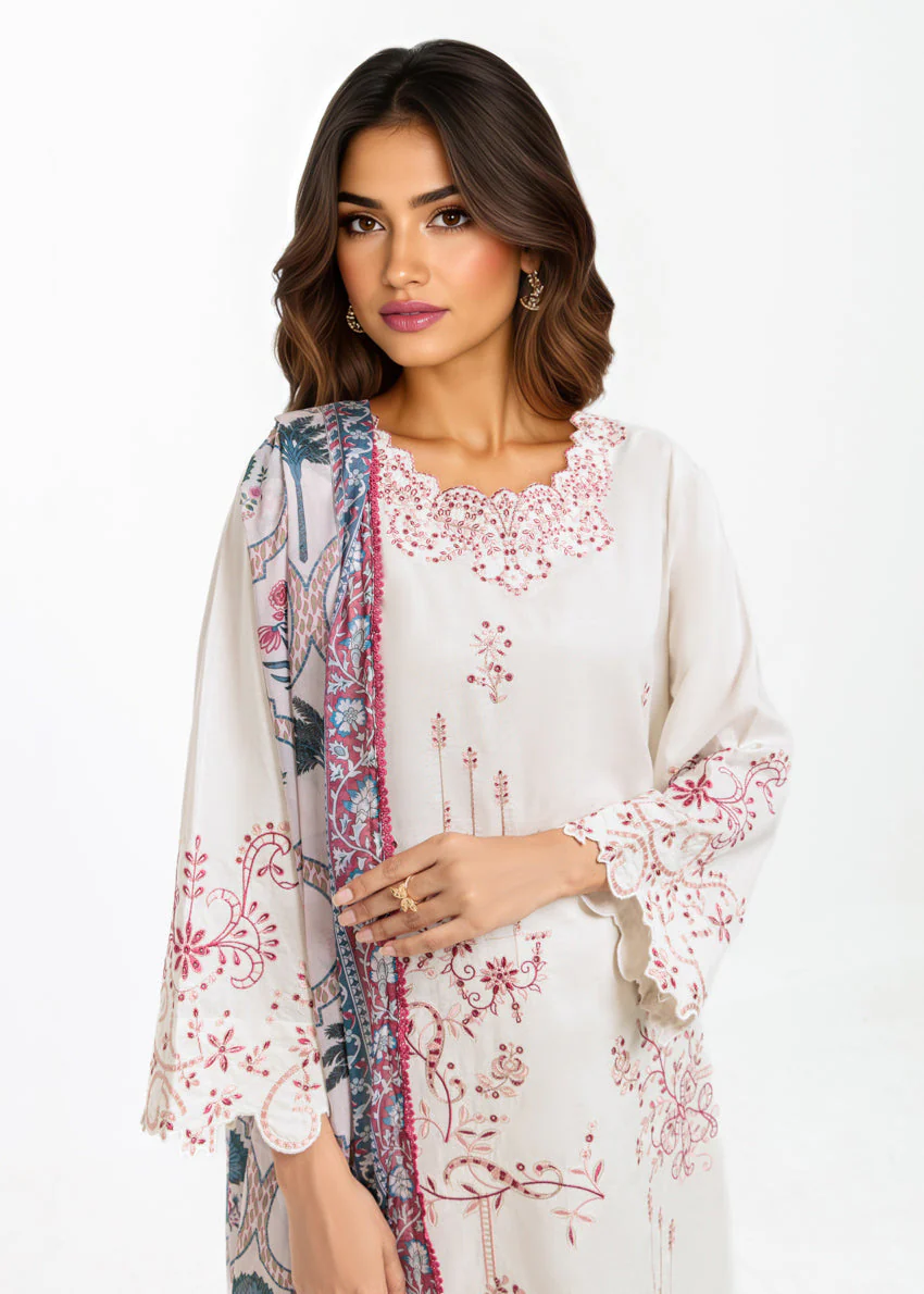 P-White-Cambric-3 Piece (WPS25SE3072) J(123) (Y-135) - Image 4