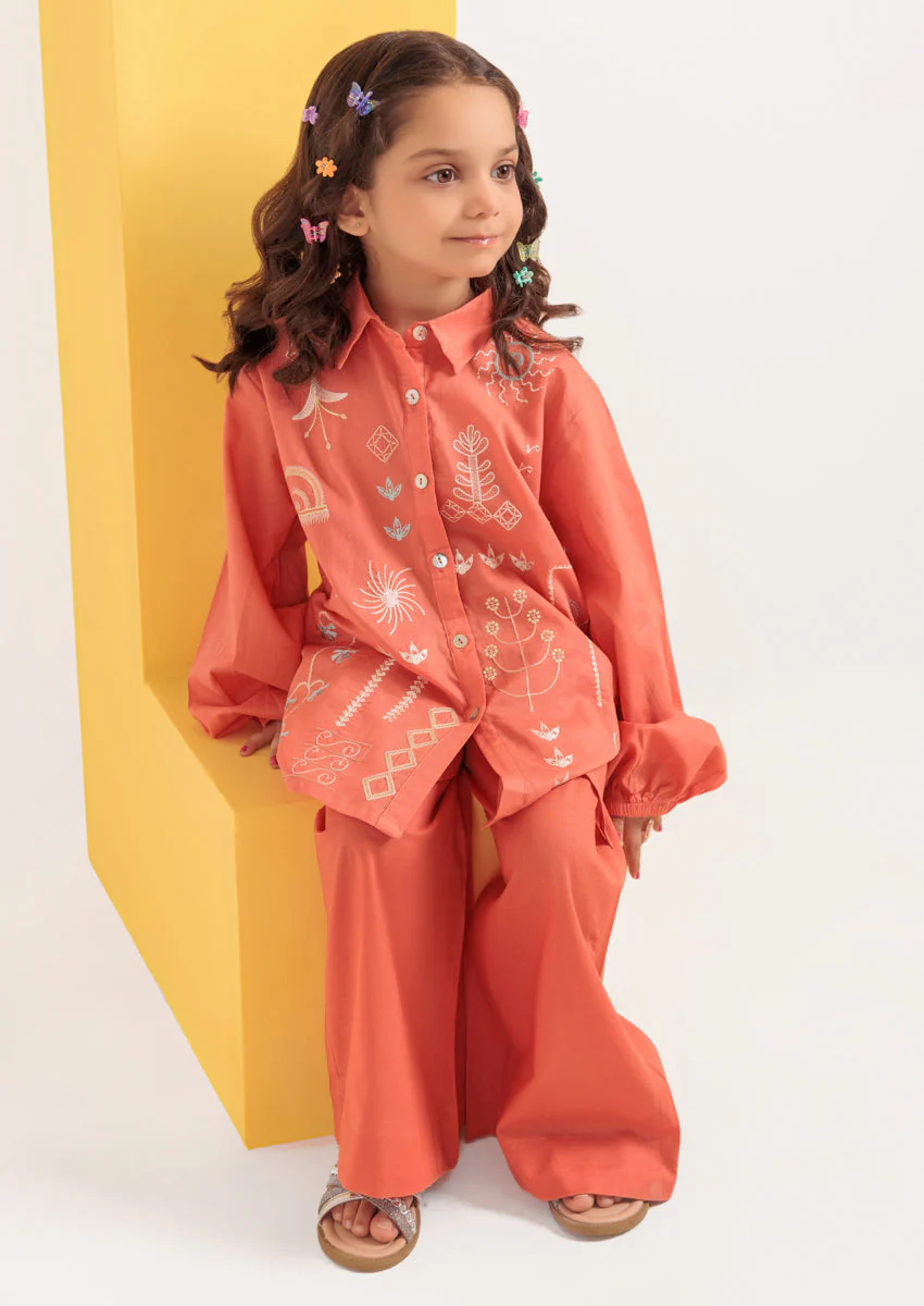 Peach-Cambric-2 Piece (GPS25DE2046) - Image 5