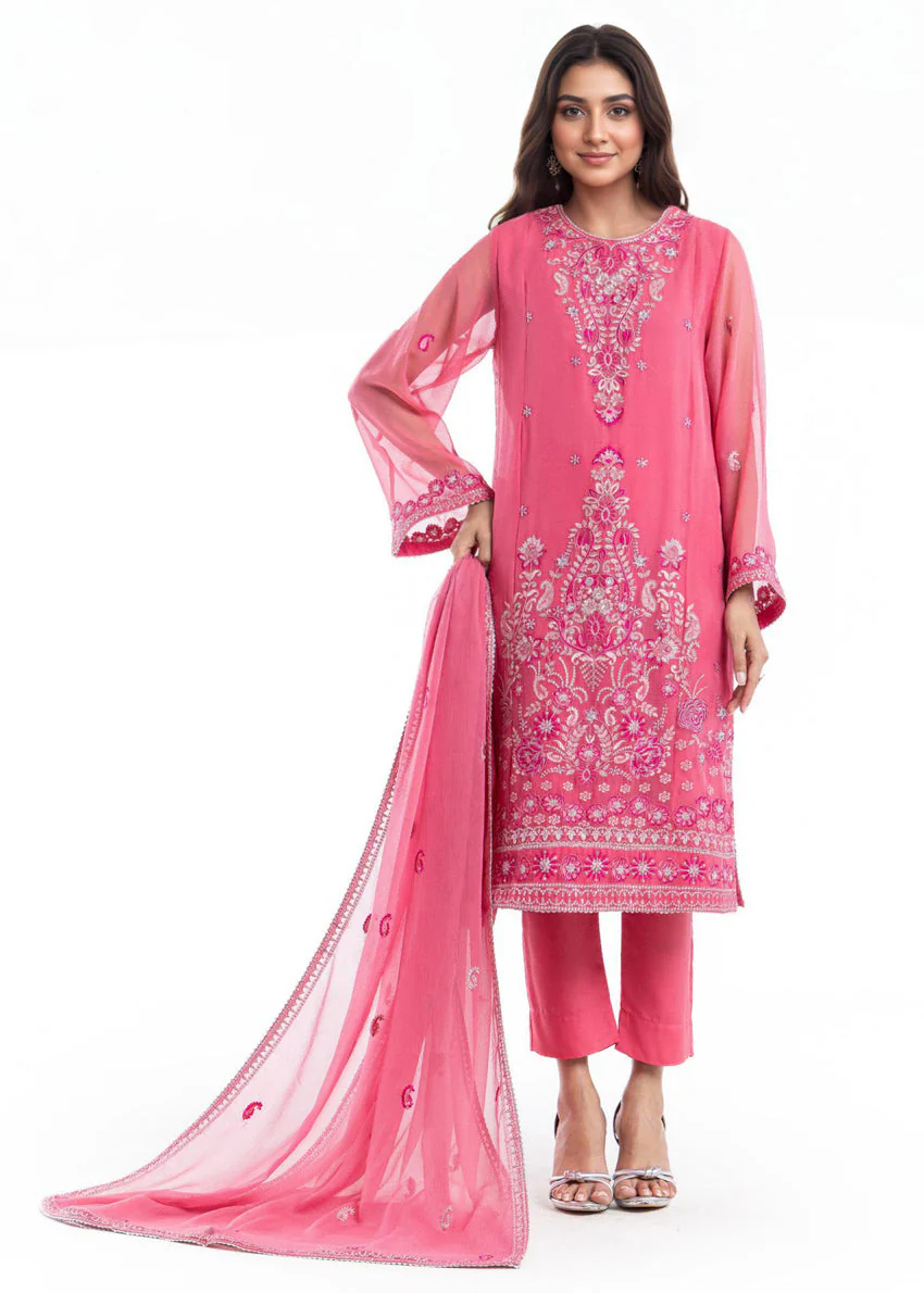 Pink-Chiffon-3 Piece (WU3PSLS25AF14P) J(54) (Y-150)