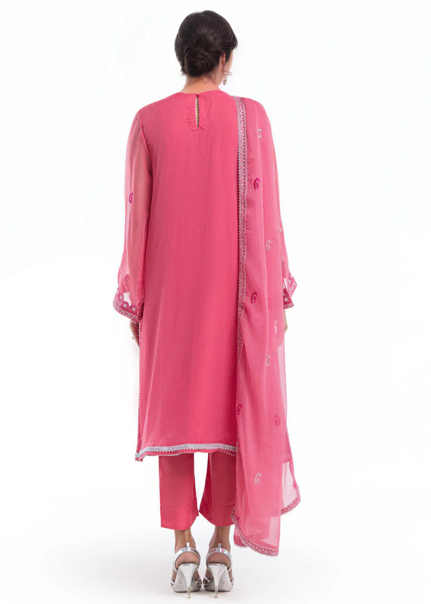 Pink-Chiffon-3 Piece (WU3PSLS25AF14P) J(54) (Y-150) - Image 2