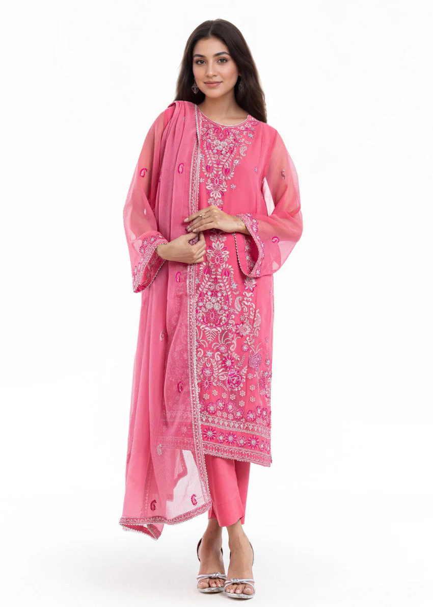 Pink-Chiffon-3 Piece (WU3PSLS25AF14P) J(54) (Y-150) - Image 3