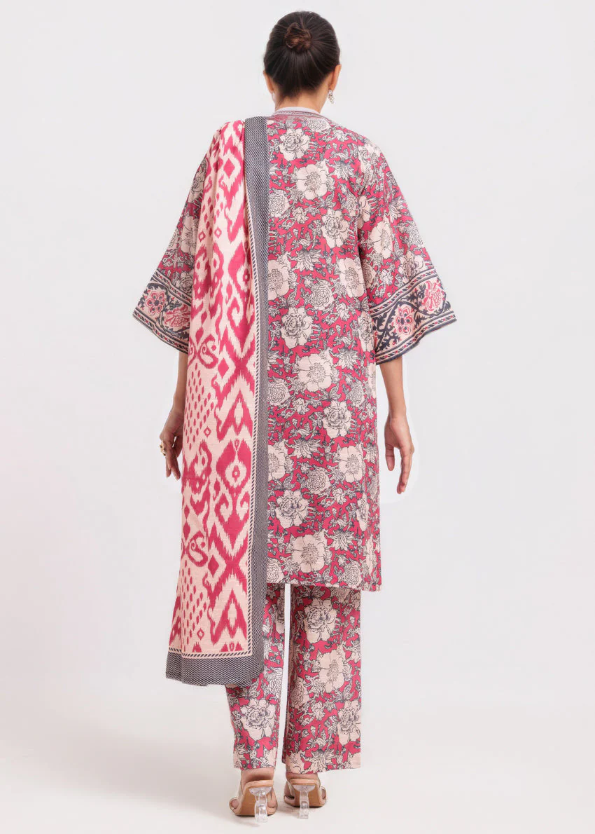 Pink-Khaddar-3 Piece (WP3PPBW25B10N2) - Image 2
