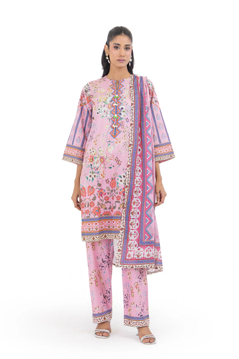 Pink-Lawn-3 Piece (WP3PPBS26B2M52) J(FW3) Y-142