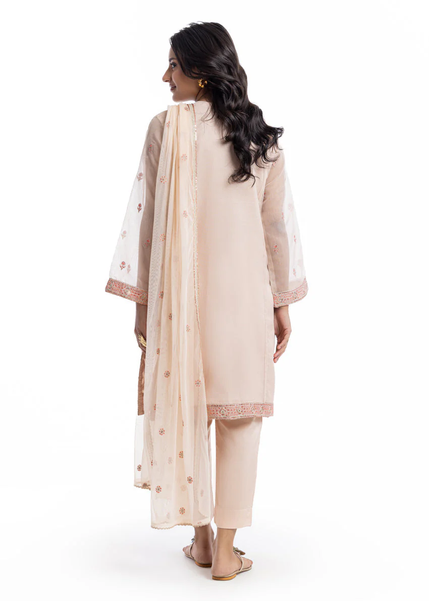 Pink-Textured Net -3 Piece (WPS25FE3059) (Y-136 133) - Image 2