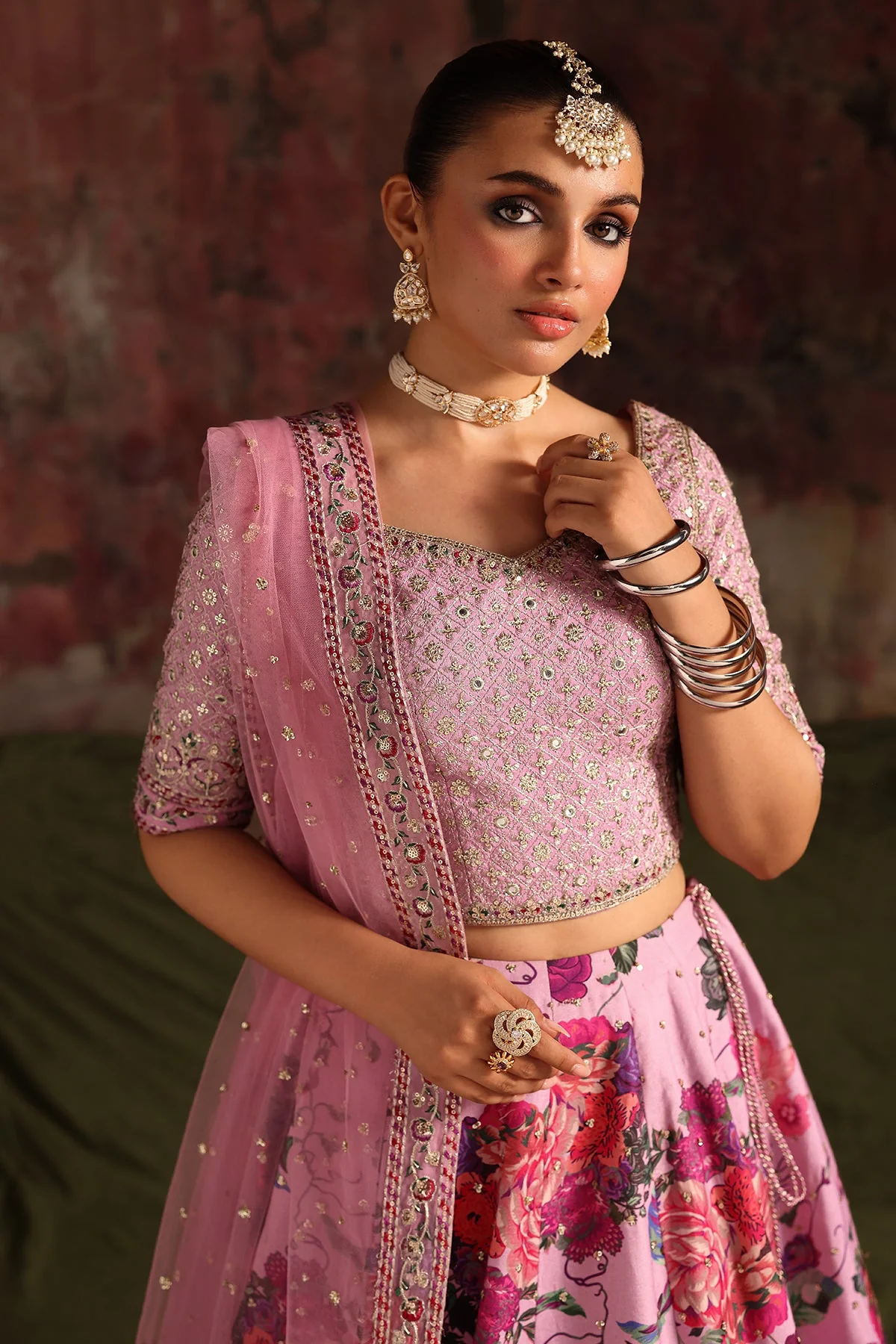 Raw Silk Stitched 3 Piece CMA-5-03 - Image 5