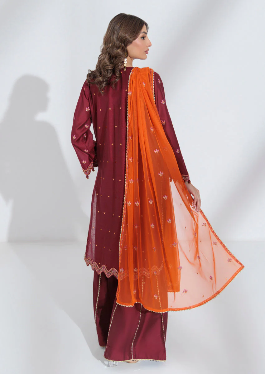 Red-Cotton Net-3 Piece (W25FE3005) J(121) - Image 2