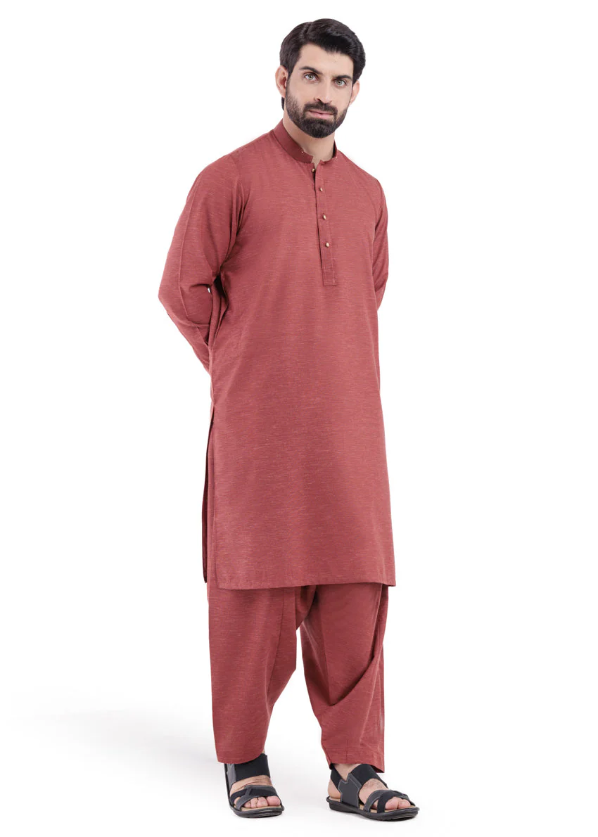 Rust-Blended-Shalwar Suit - (MP2PBBW25BM11D9) JM(6) YB-19 - Image 2