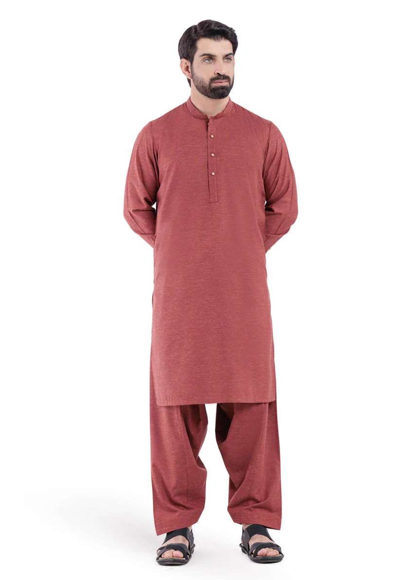 Rust-Blended-Shalwar Suit - (MP2PBBW25BM11D9) JM(6) YB-19 - Image 3