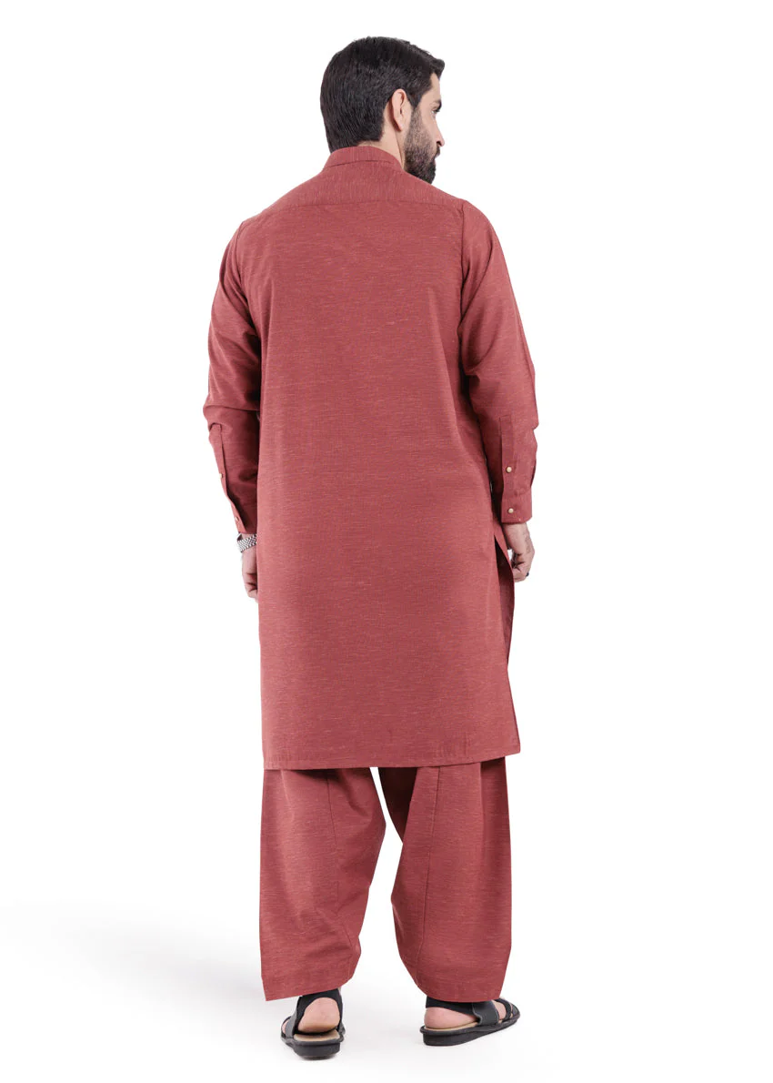 Rust-Blended-Shalwar Suit - (MP2PBBW25BM11D9) JM(6) YB-19 - Image 4