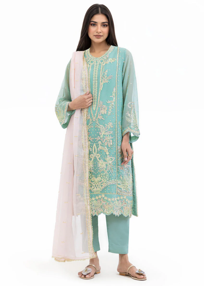 Sage-Chiffon-3 Piece (WU25FE3017P) J(54) (Y-37T)