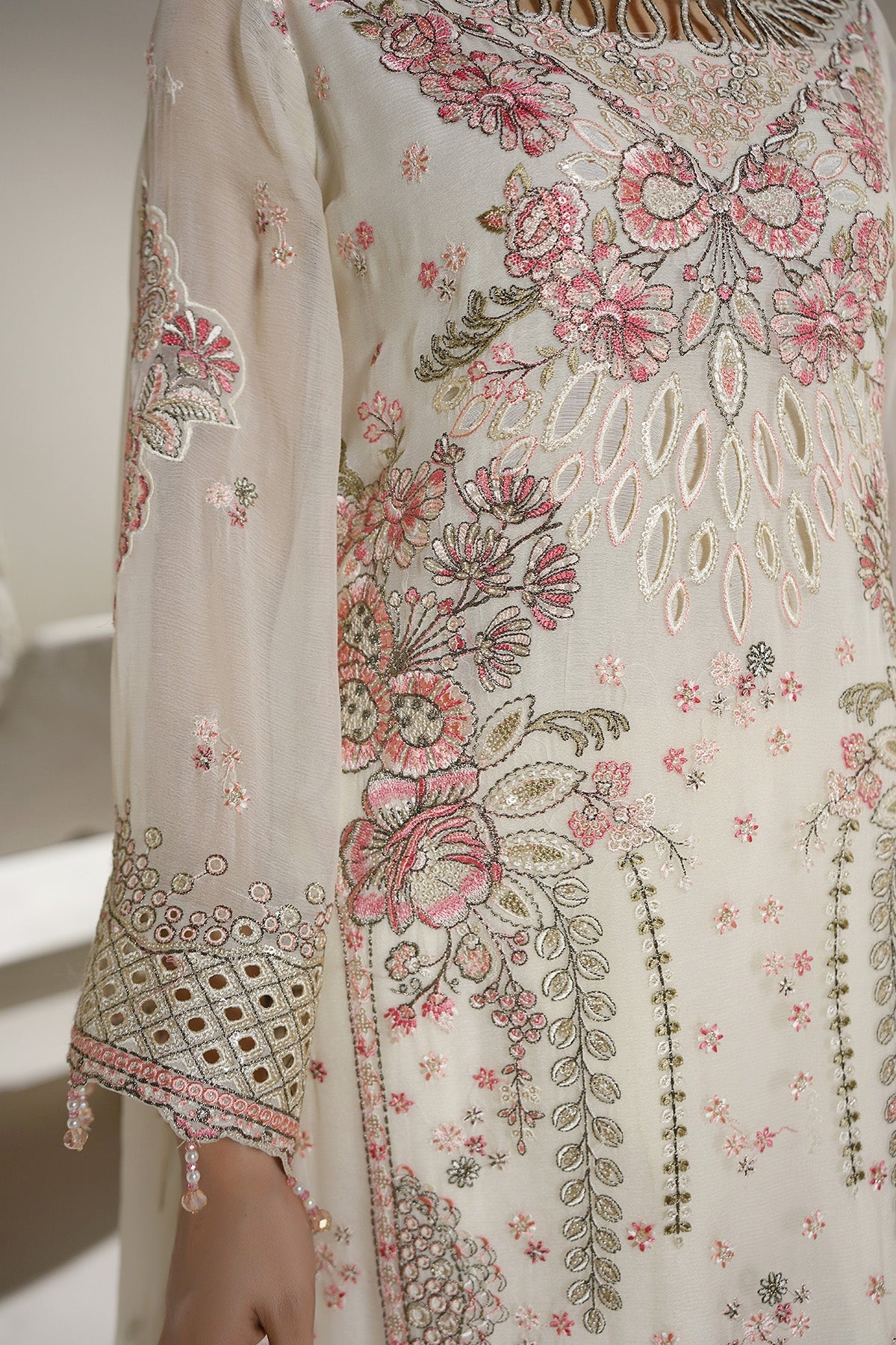 Salai Stitched Chiffon 3 Piece A-12006 J(129) - Image 7