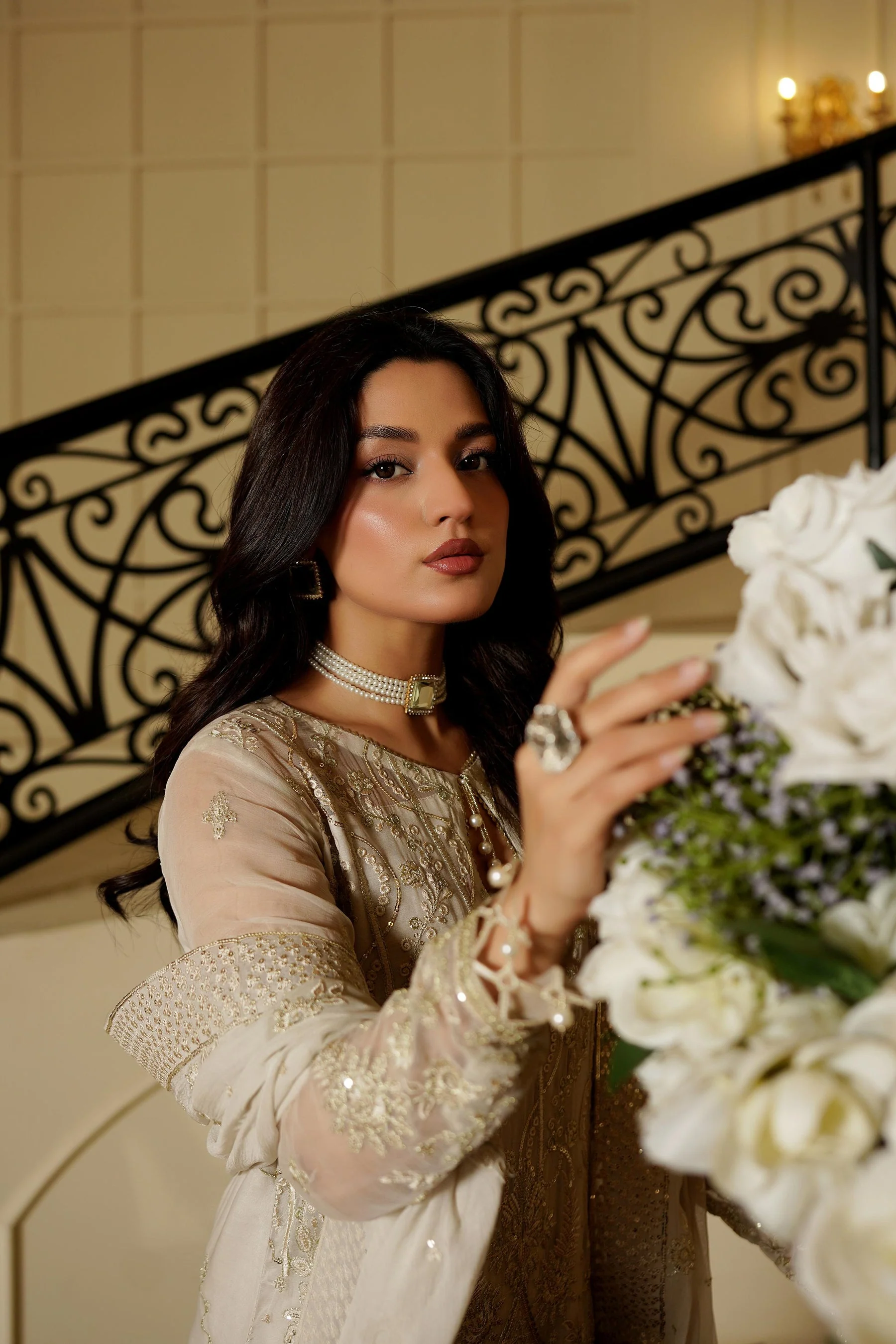 Salai Stitched Chiffon 3 Piece A-9007 J(83) - Image 4