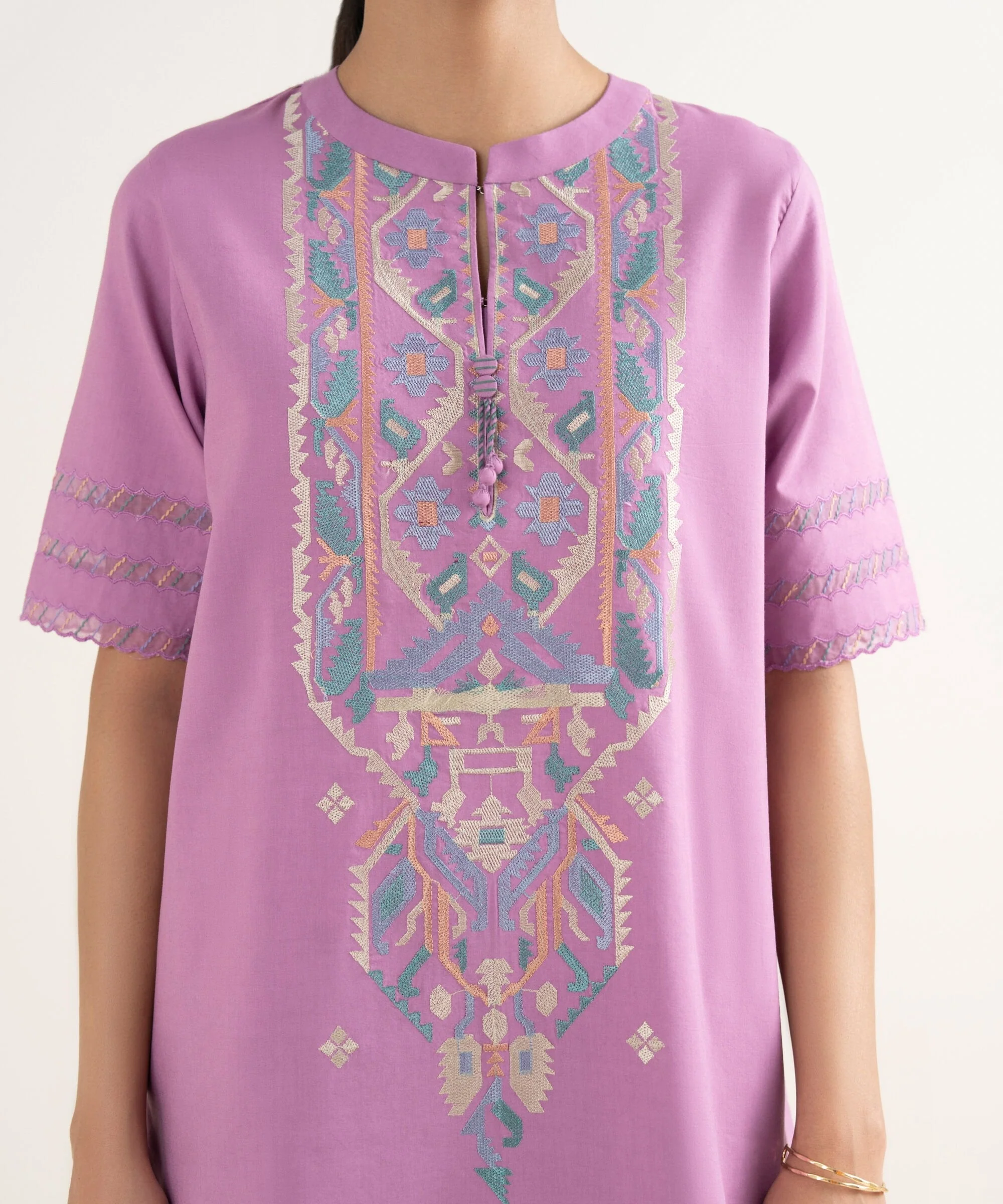 Sapphire Stitched 3 Piece Cotton Viscose PEDYS26V057B (Y-89 183) J(ext4) - Image 5