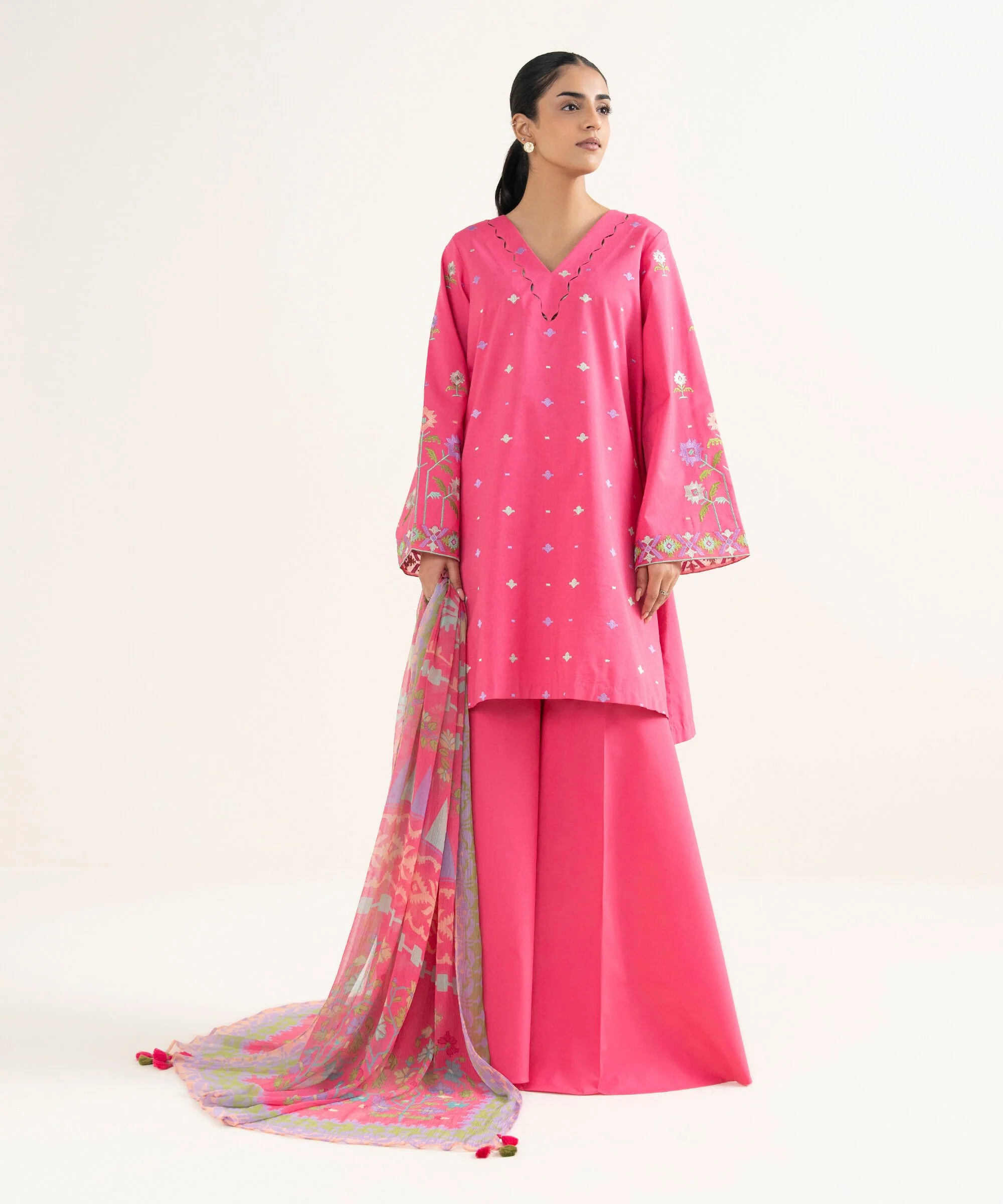 Sapphire Stitched 3 Piece Cotton Viscose PEDYS26V060B (Y-184 180) J(ext1) - Image 2