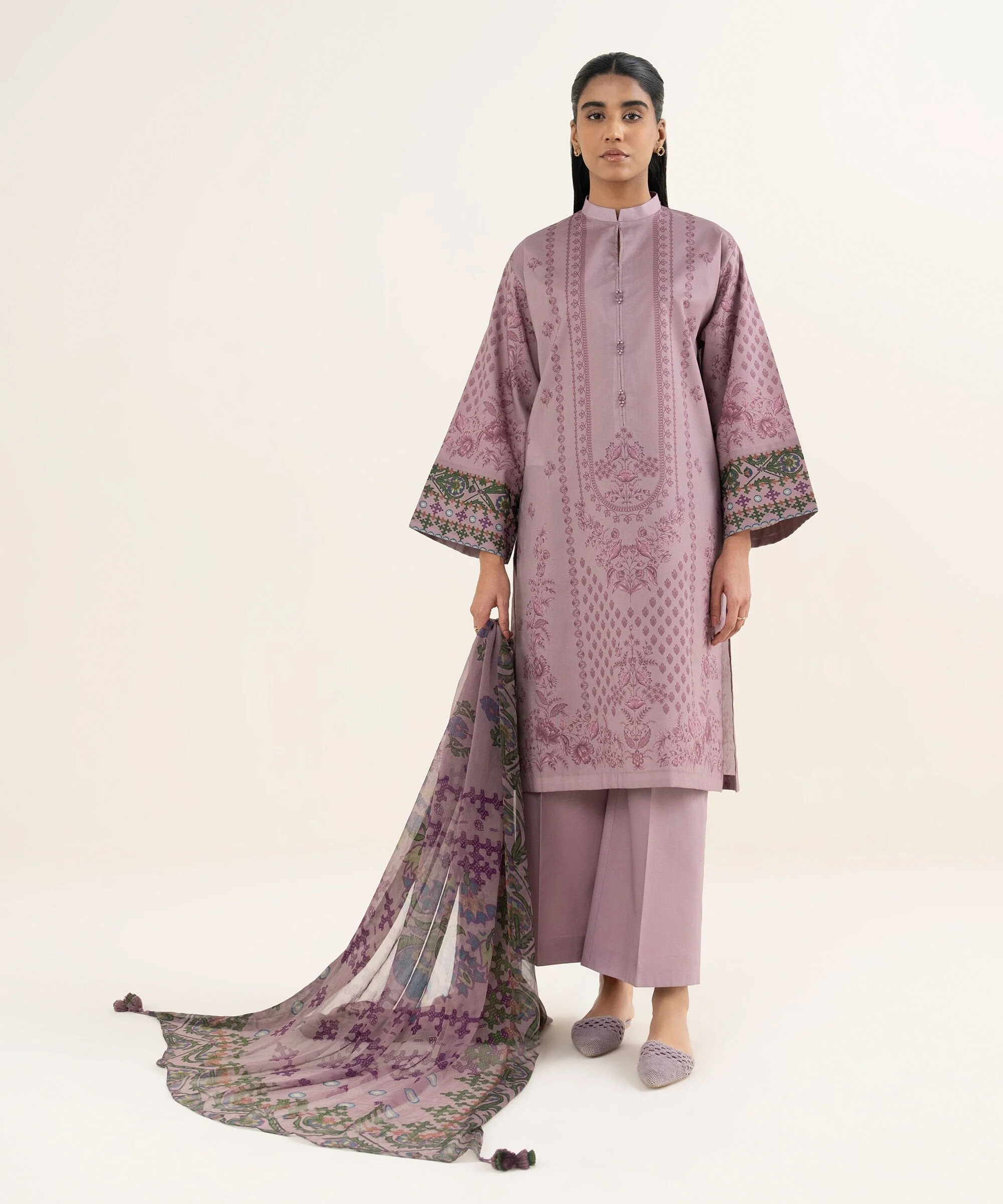 Sapphire Stitched 3 Piece Lawn 3PESGS26V023 (Y-183) J(5)