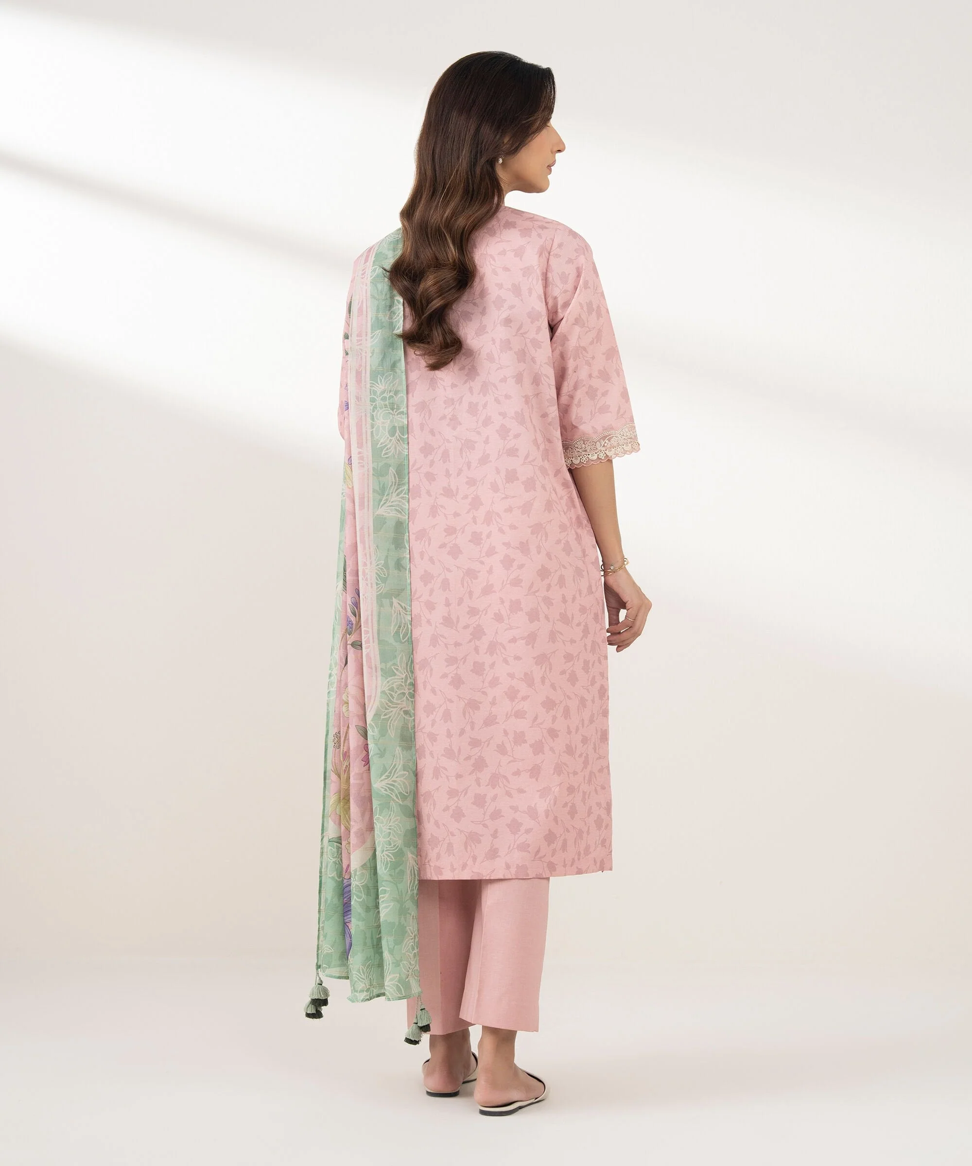 Sapphire Stitched 3 Piece ZARI Lawn PEDYS26V0122 (Y-180) J(8) - Image 4