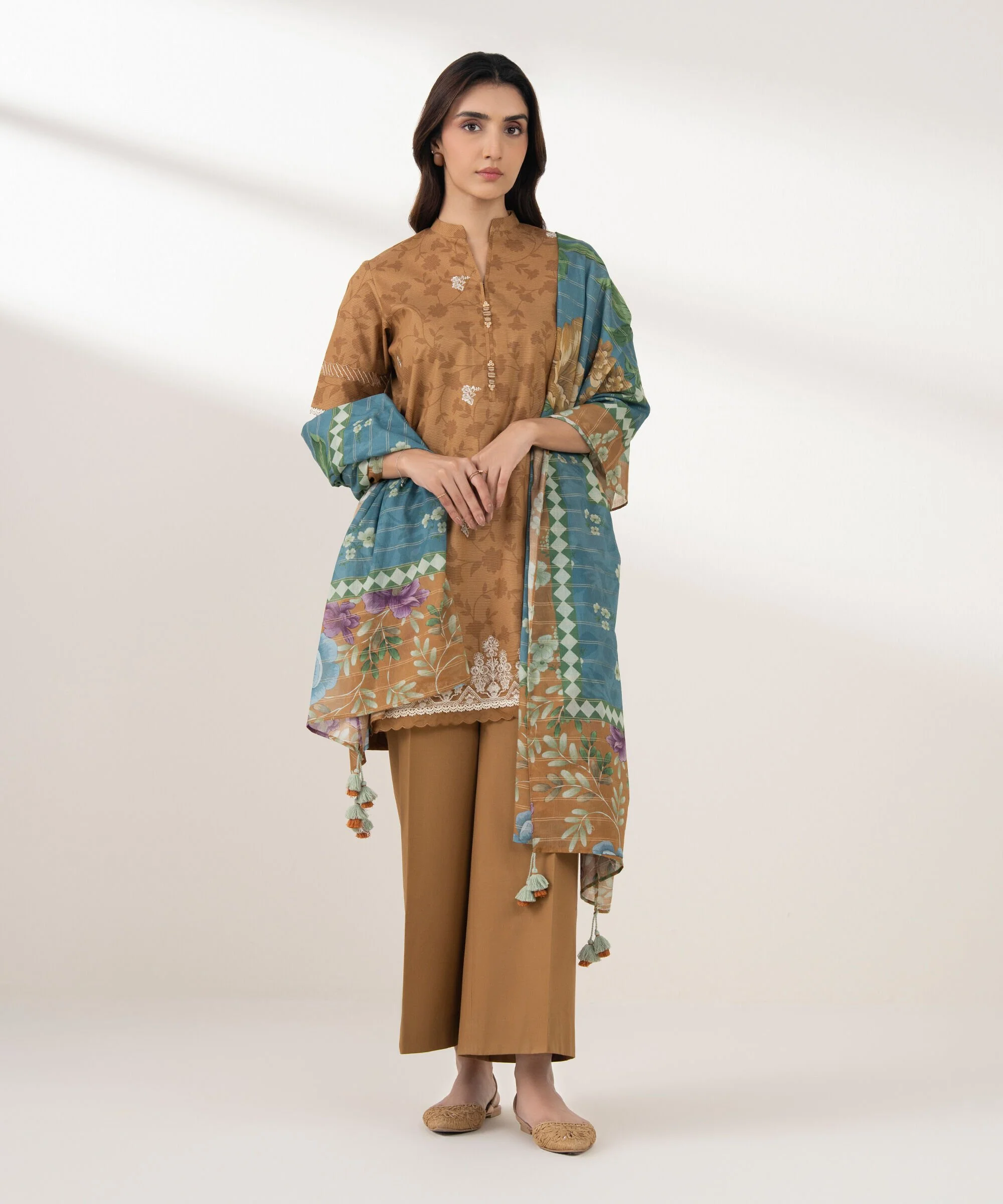 Sapphire Stitched 3 Piece ZARI Lawn PEDYS26V0123 J(1) Y184 - Image 4