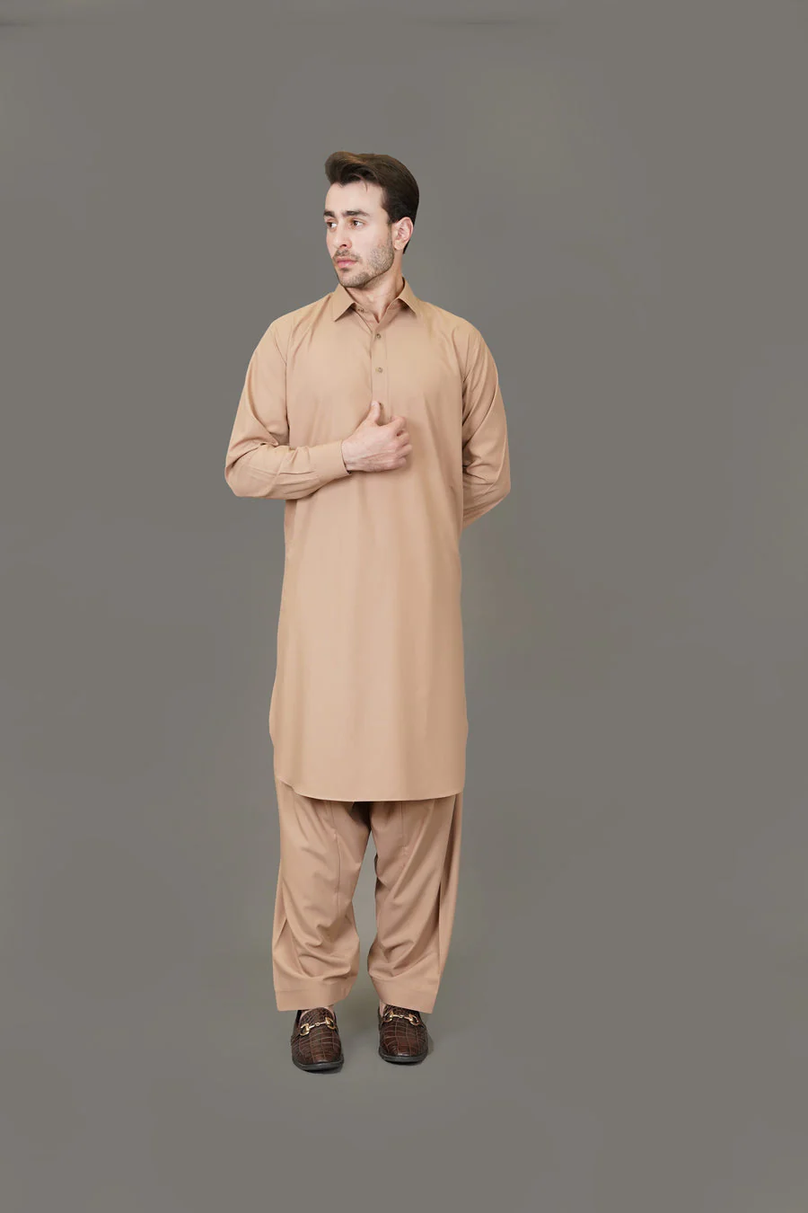 Shalwar Kameez-Antalya Egyptian Cotton-040-001 NY F-22 J(M1) - Image 3