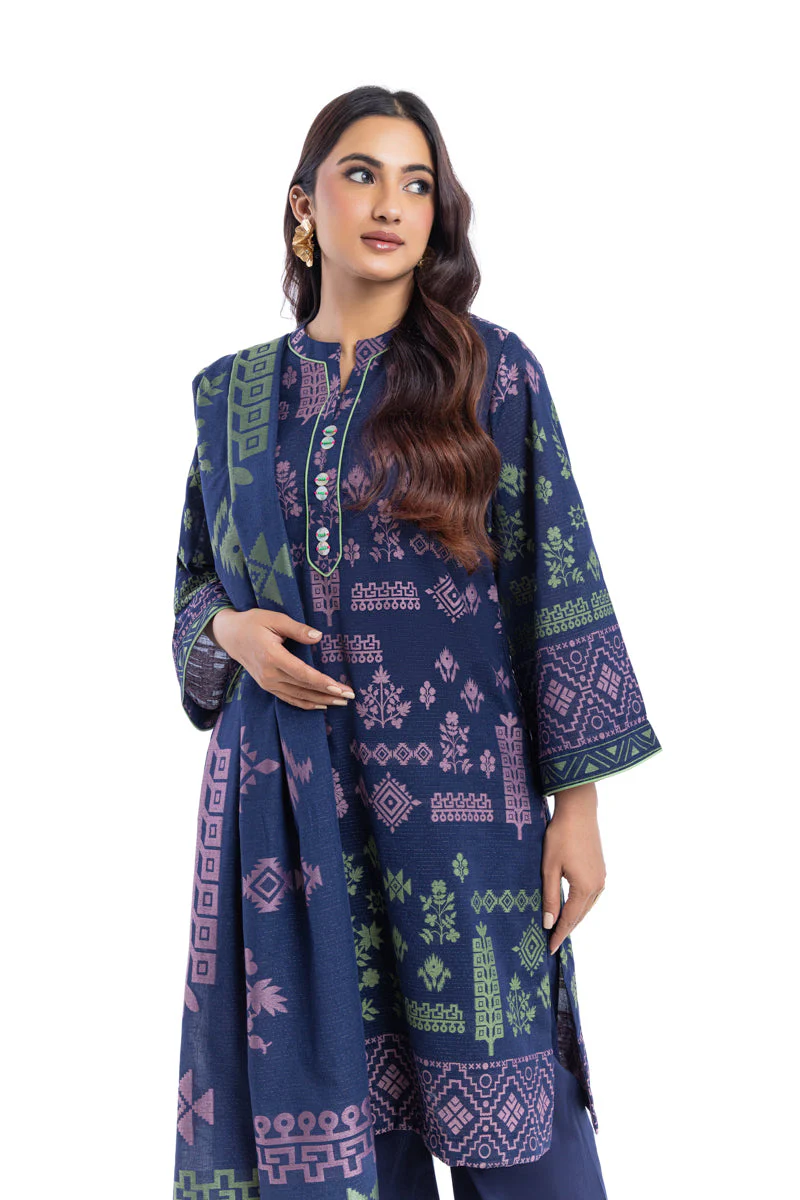 Teal-Jacquard-3 Piece (WP3PSBW25B9O54) J(FW1) (Y-110) - Image 3