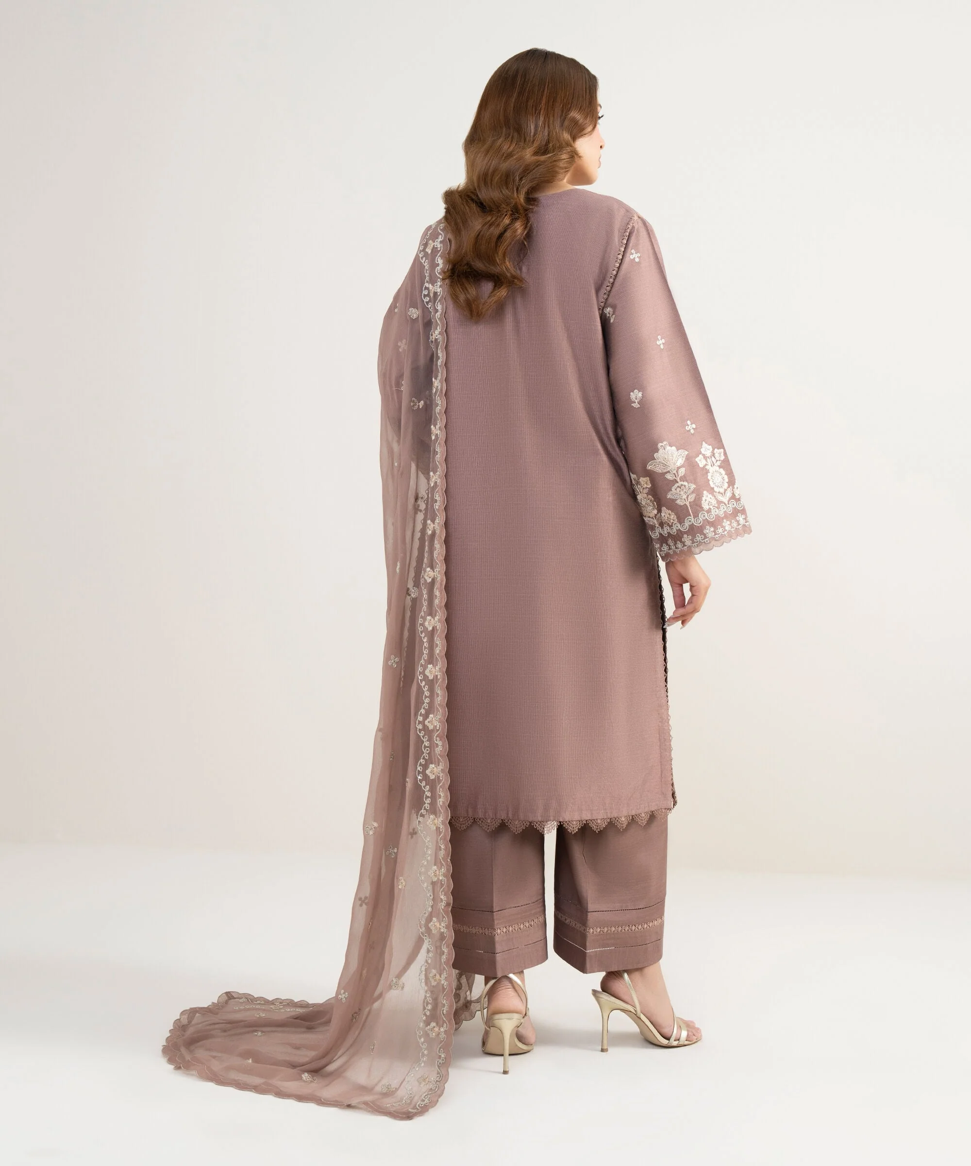 Sapphire Stitched Cotton Net 3 Piece U3FE-LXS26V3-6 JM(59 &58) Y(195) - Image 4