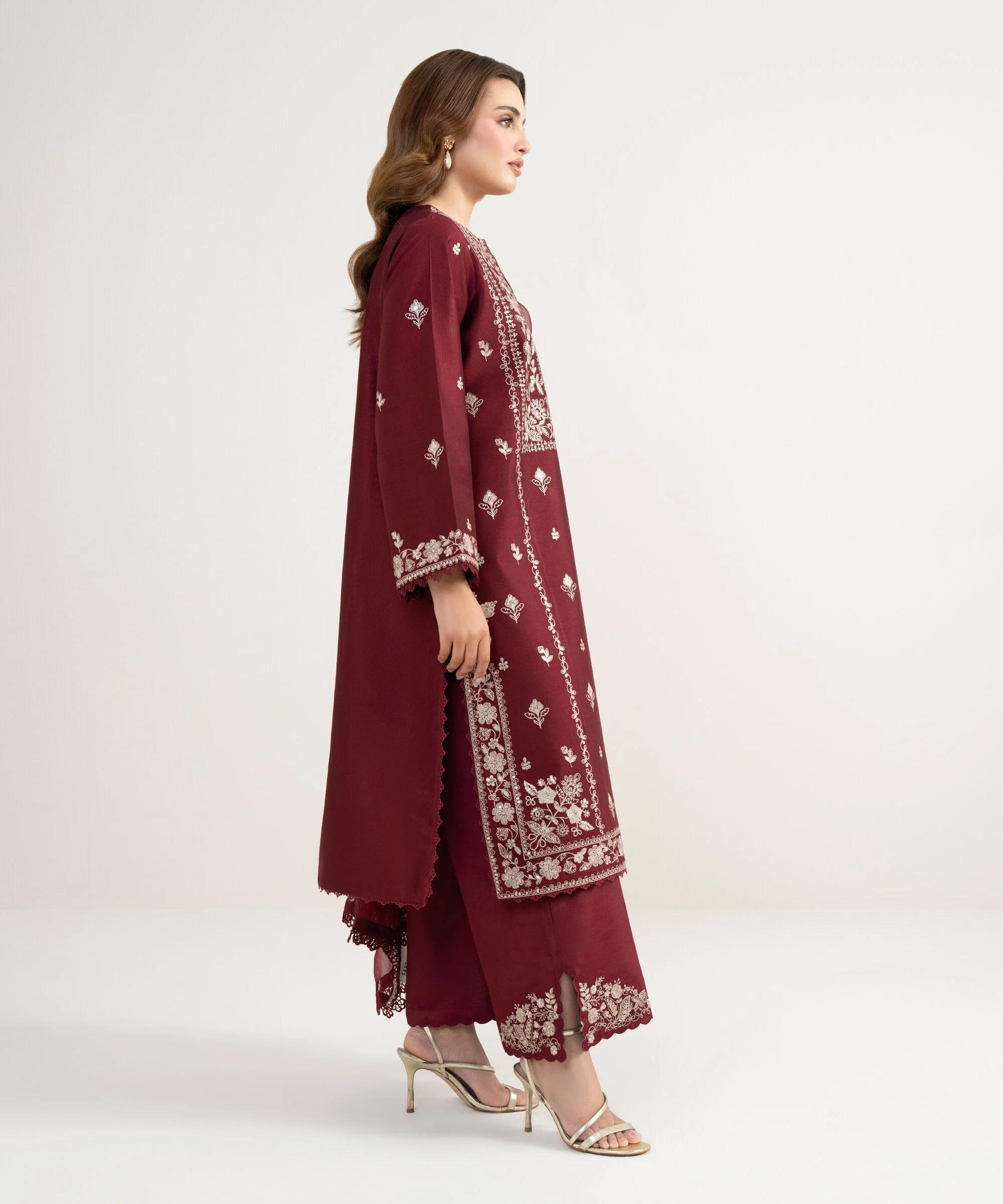 Sapphire Stitched Cotton Net 3 Piece U3FE-LXS26V3-8 J(111) NY 103 - Image 3