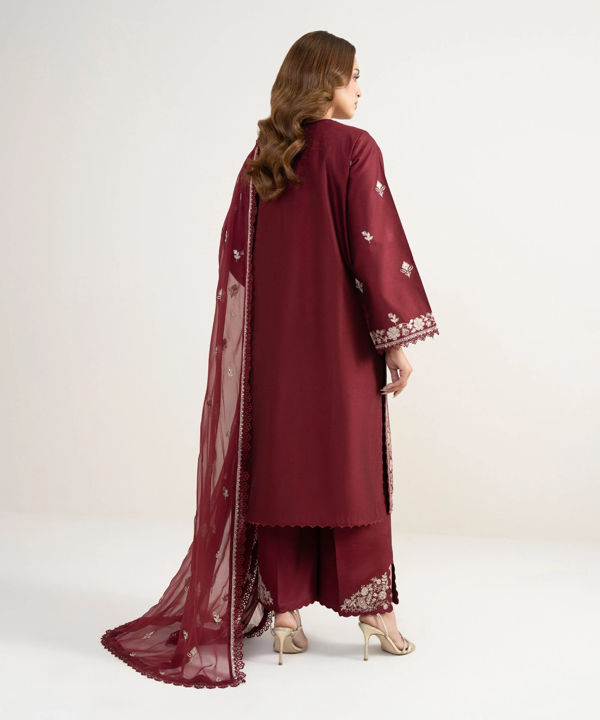 Sapphire Stitched Cotton Net 3 Piece U3FE-LXS26V3-8 J(111) NY 103 - Image 4