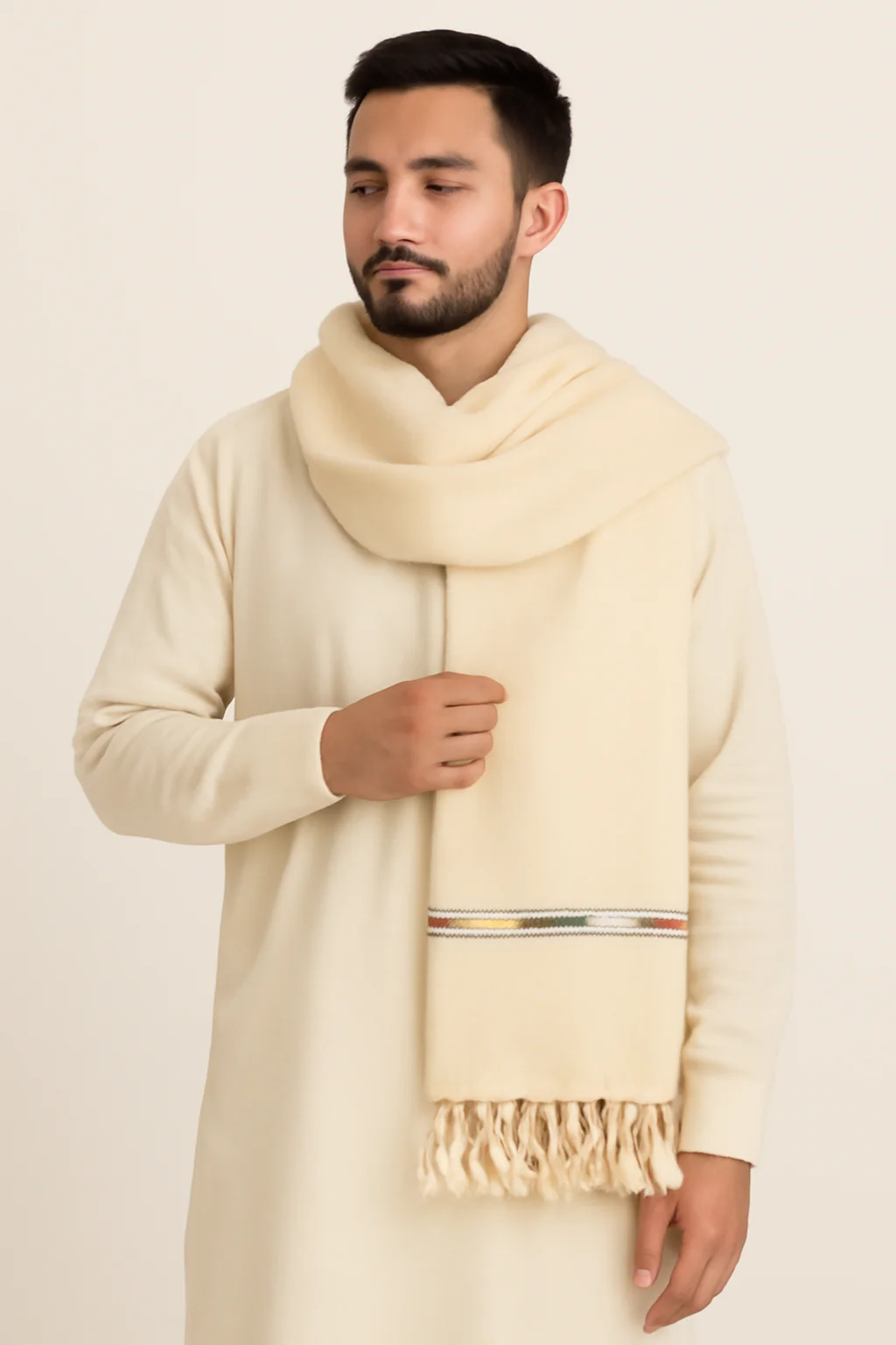 Winter Shawl NK-03-Beige