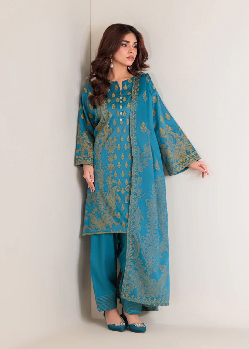 Teal-Jacquard-3 Piece (WP3PSBS26B1F31) J(149) y(142) - Image 4