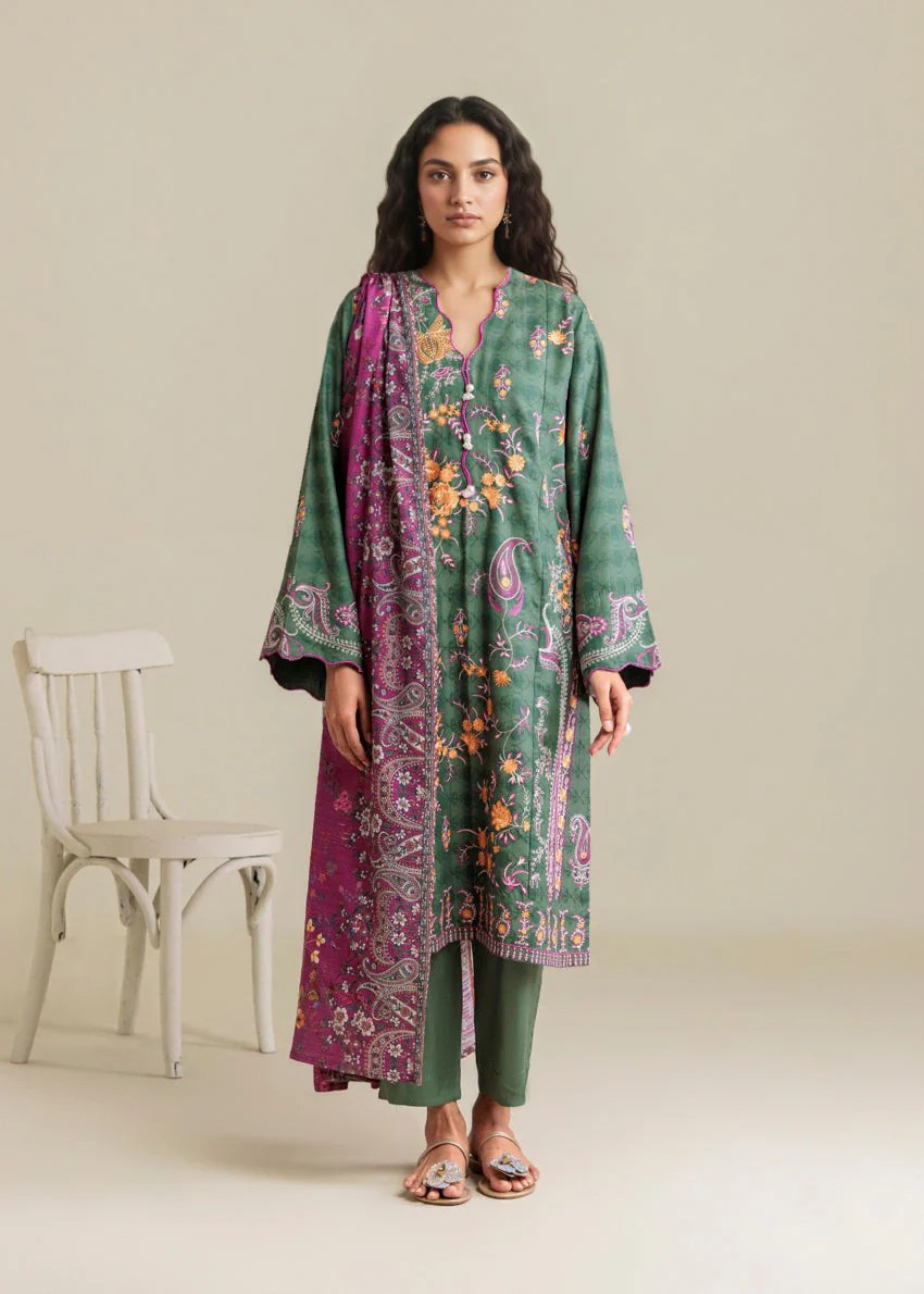 Green-Self-Jacquard-3 Piece (WP3PSSW25S9O13) J(132&133) NY 92