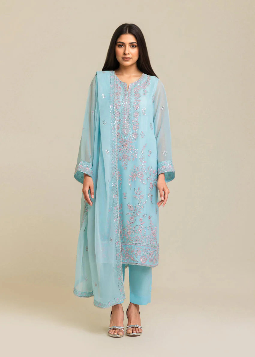 L-Blue-Chiffon-3 Piece (WU3PSLS25AF15P) J(W3) NY 106 , 107